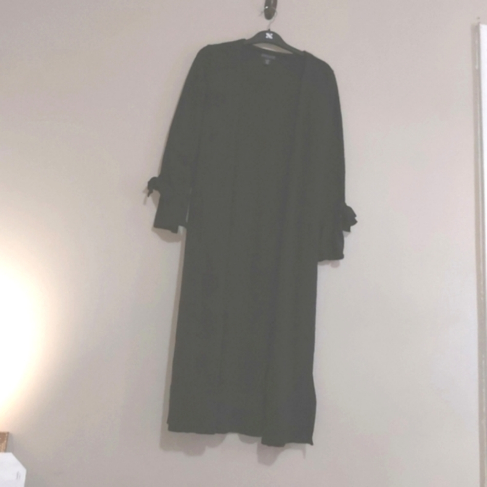Adrianne vittadini 100% extra fine merino wool open cardigan size XS